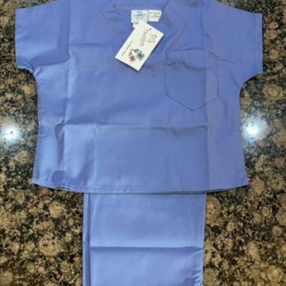 Kids Scrubs Top and Pants Complete Set Medical Daily Use New with Tags Comfy (Ba